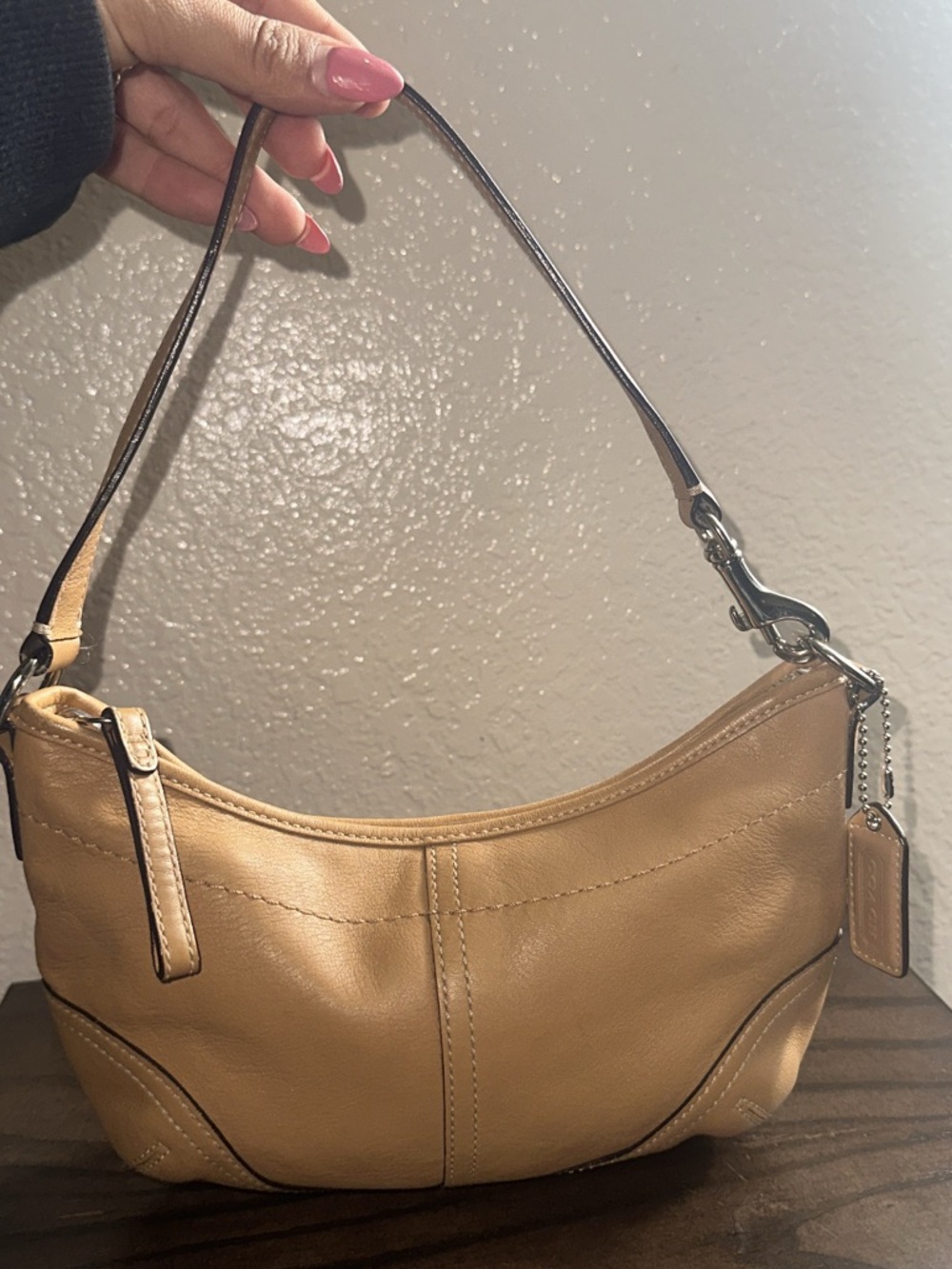 Coach Vintage Soho Mini Hobo Tan Shoulder Bag